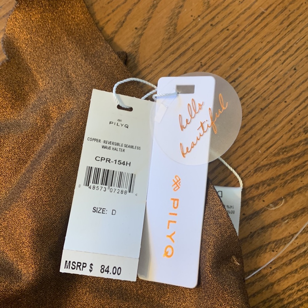 NWT $84 Reversible Wave Halter Bikini Top - Picture 7 of 8